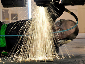 Bodywork repairs welding and respraying